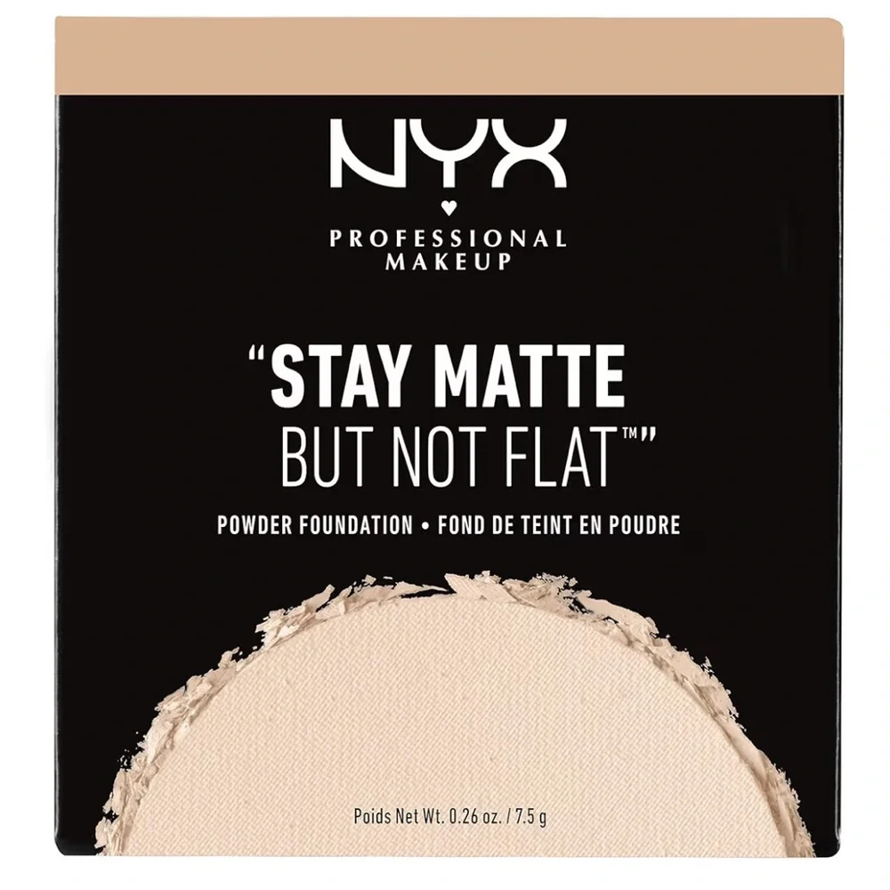 NYX PROFESSIONAL MAKEUP Stay Matte But Not Flat Powder Foundation Nude